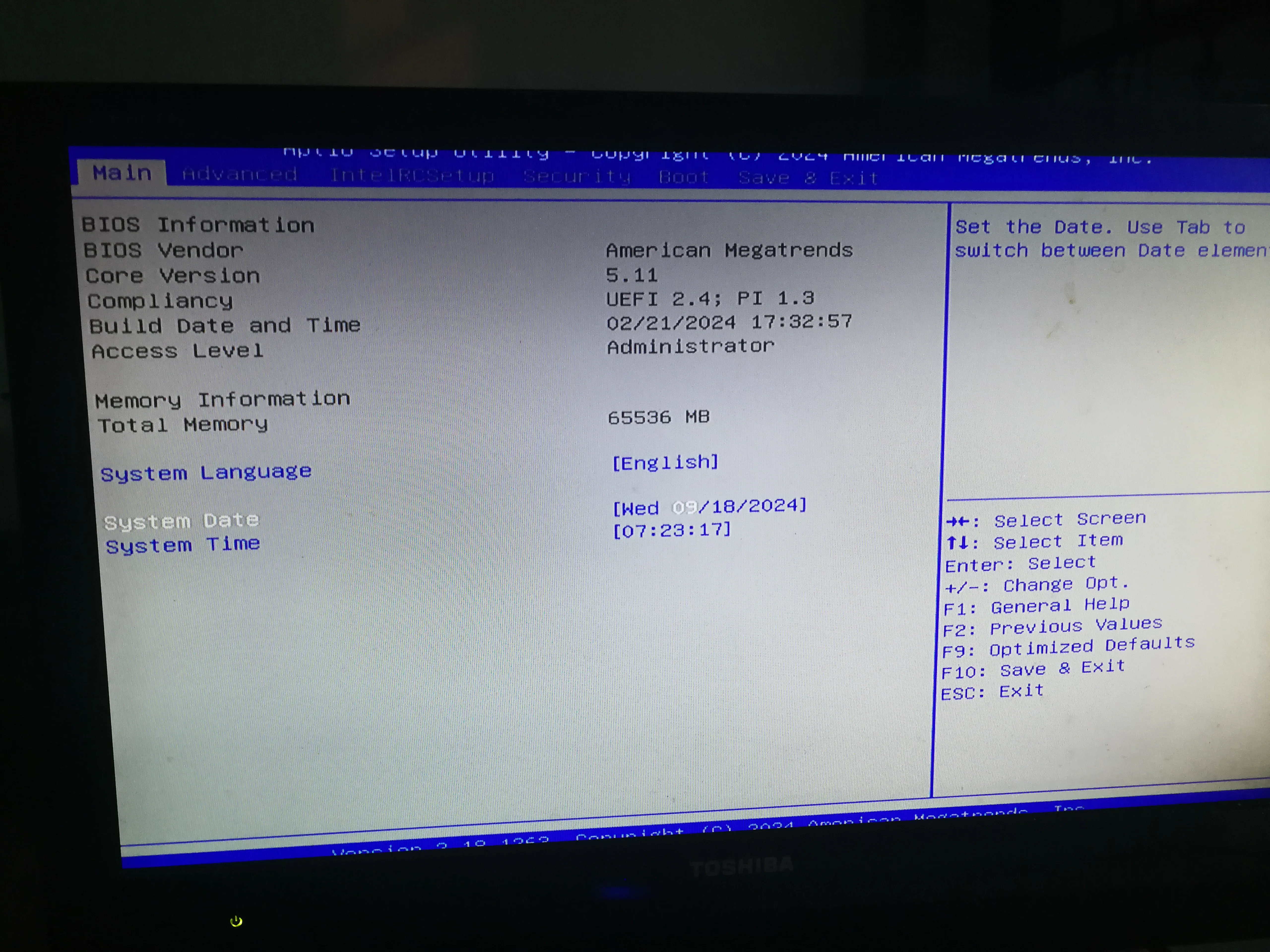 进入Bios